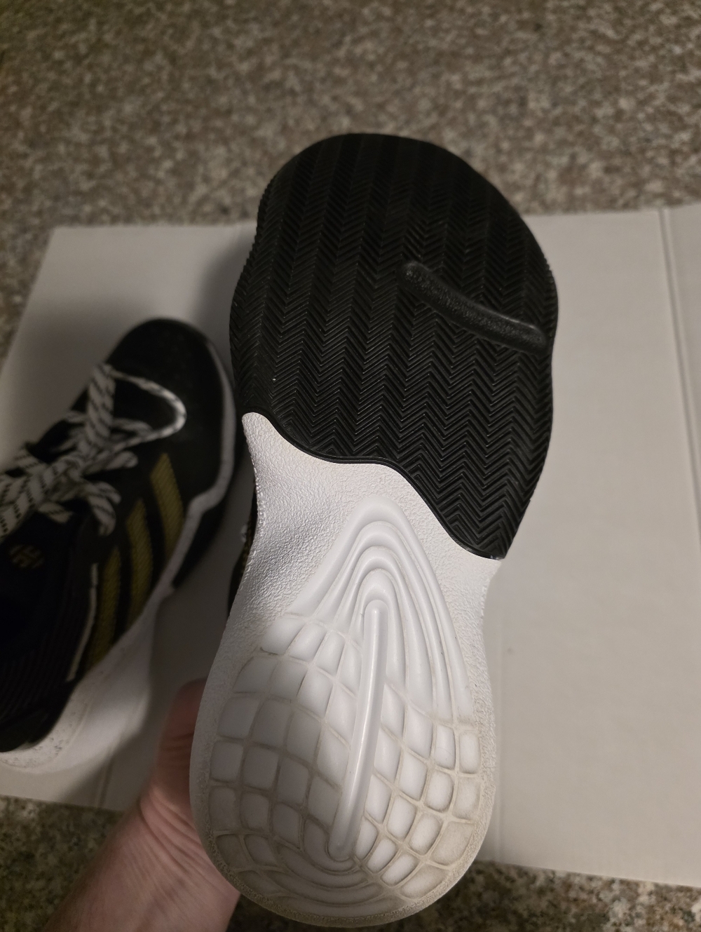 Adidas Harden Stepback Black Gold Sneakers - Picture 6 of 6